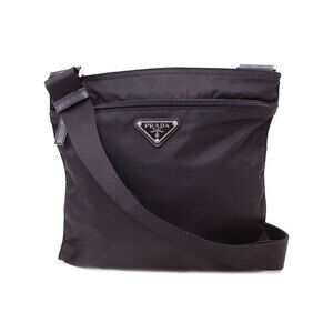 Prada Tessuto Crossbody messenger bag saffiano leather Black